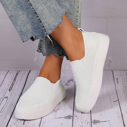 Women's platform canvas shoes