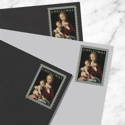 USA Christmas Virgin And Child Booklet Pane Of 20 Forever Stamps