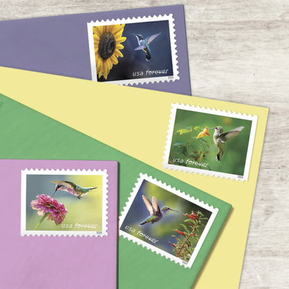 2024 US Garden Delights Postage Stamps Hummingbird Features