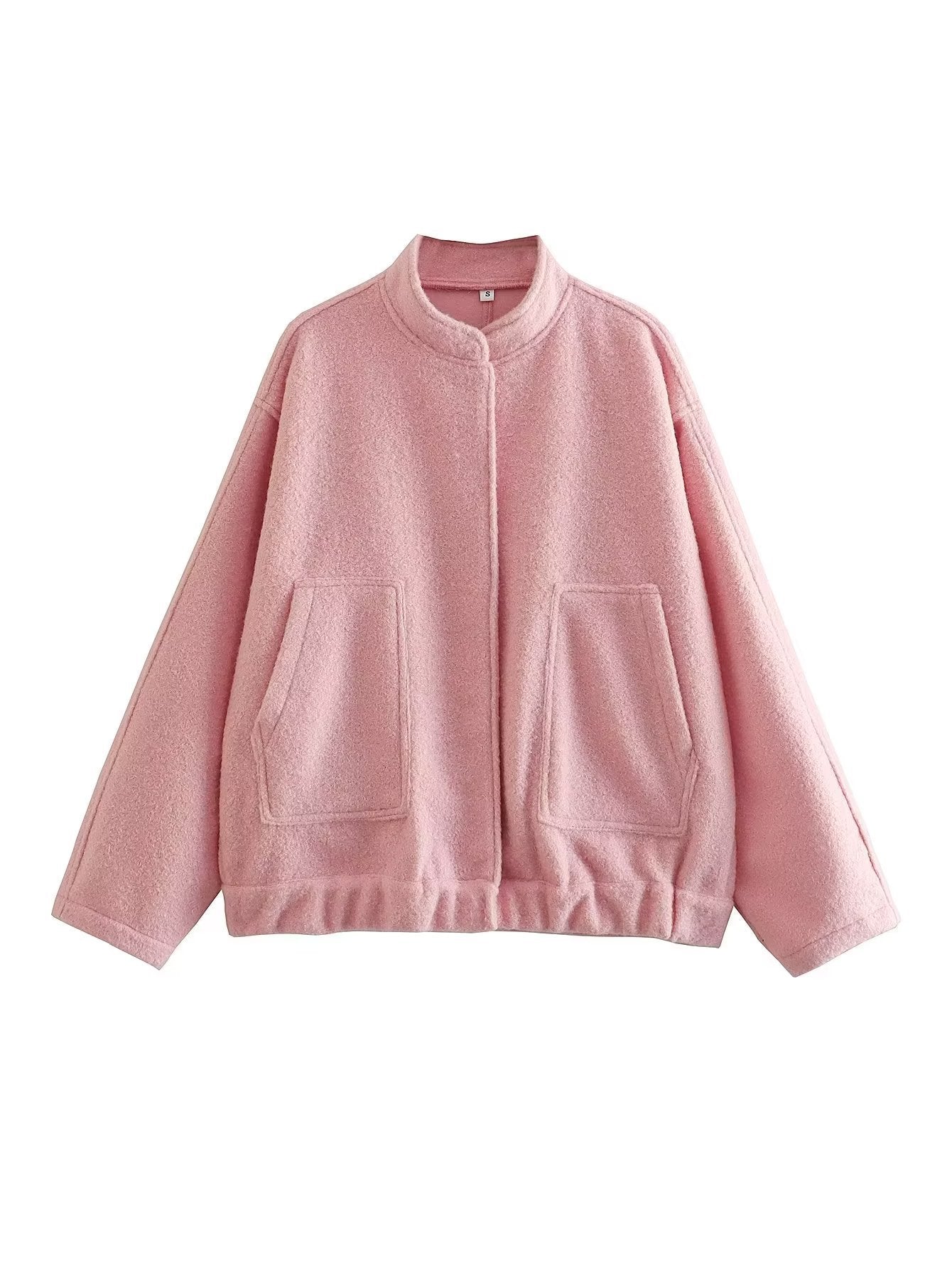 Women's Casual Cardigan Stand Collar Jacket