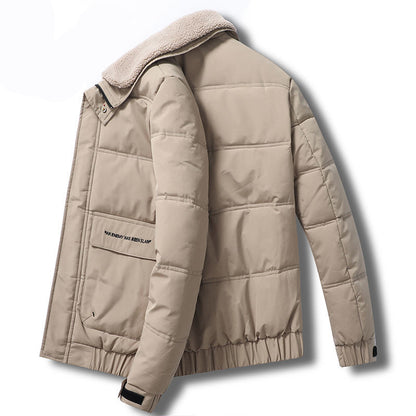 Men's Sherpa Lapel Winter Jacket