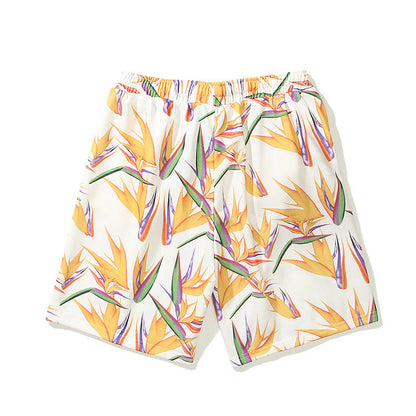 DREW Unisex Monogram Print Beach Shorts