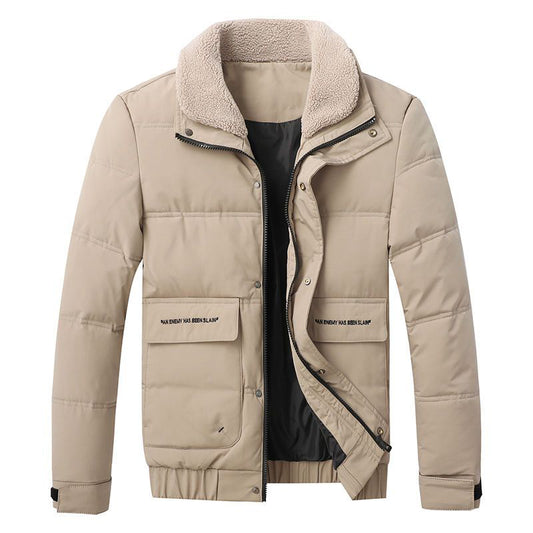 Men's Sherpa Lapel Winter Jacket