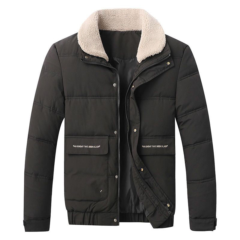 Men's Sherpa Lapel Winter Jacket