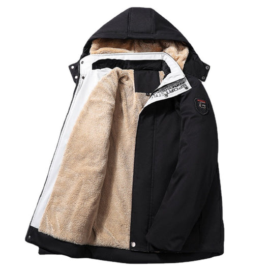 Men's Sherpa Lined Hooded Jacket