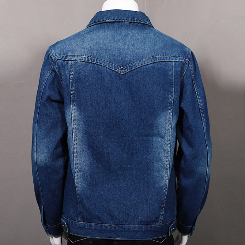 Winter Denim Padded Jacket For Men