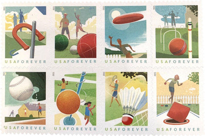 (2021) USPS Backyard Games Forever Stamps