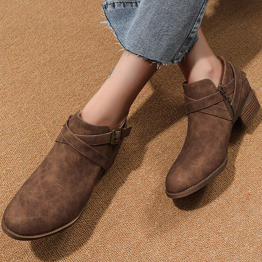 Women's Fall Vintage Plush Boots