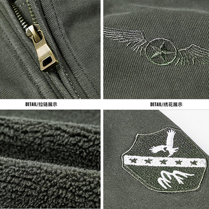 Men's Lapel Outdoor Winter Warm Jacket