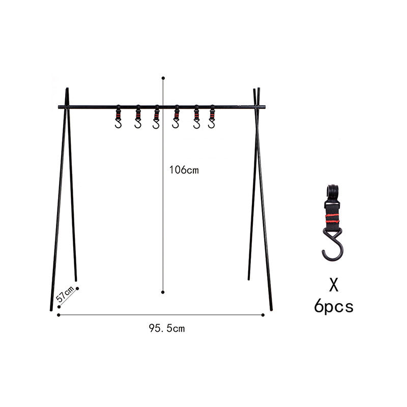 Outdoor Camping Portable Storage Rack For Hanging Camping Barbecue Tools