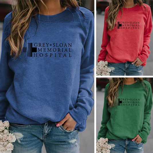 Sloan Memorial Hospital Long Sleeve Sweatshirt Hoodie Sweater