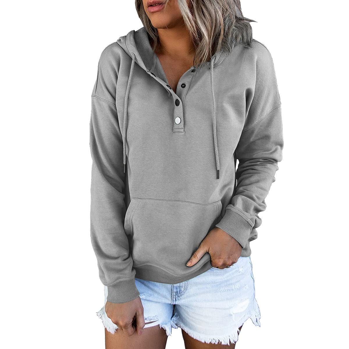 Women's Pullover Long Sleeve Hooded Sweatshirt