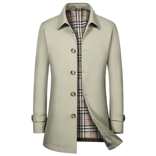 Men's Business Casual Plaid Jacket