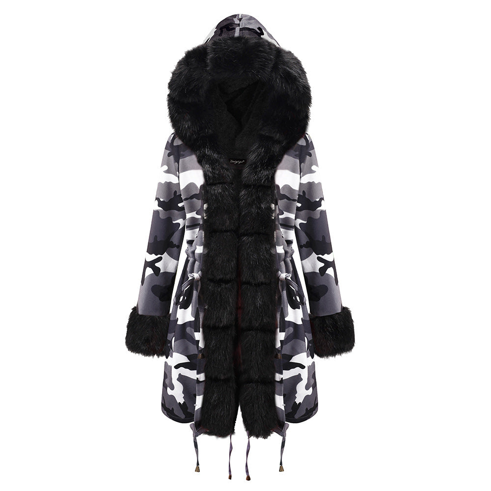 Women Fur Collar Coat Winter Coat