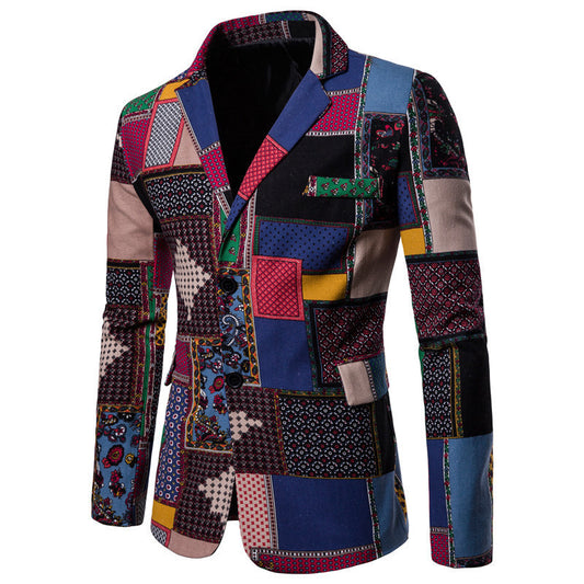 Men's Ethnic Style  Slim Formal Jacket