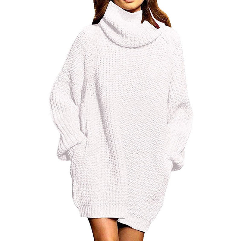 Women's Turtleneck Long Knit Sweater