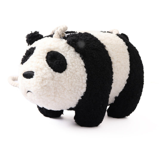 Cute Plush Panda Crossbody Backpack