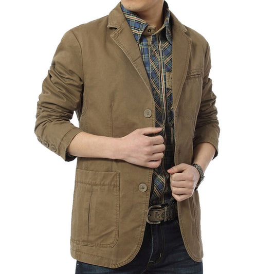 Men's Cotton Casual Blazer