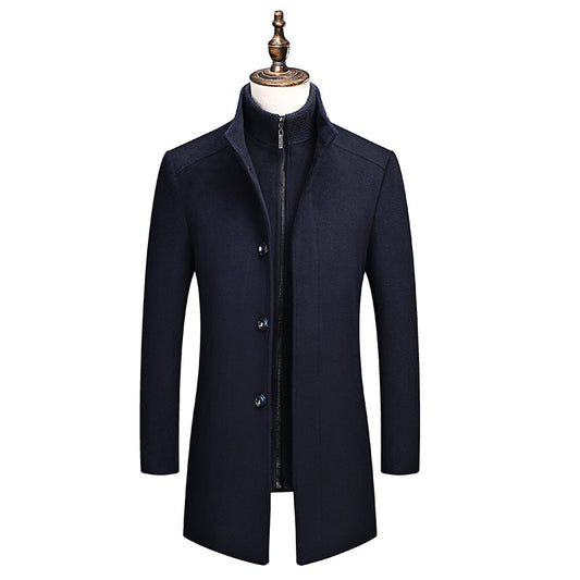 Men's Business Standing Collar Slim Fit Jacket