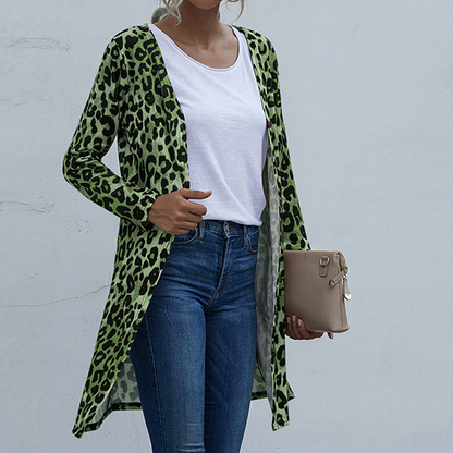 Women's Leopard Print Cardigan