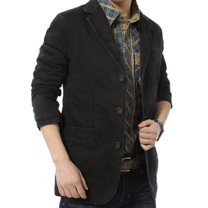 Men's Cotton Casual Blazer