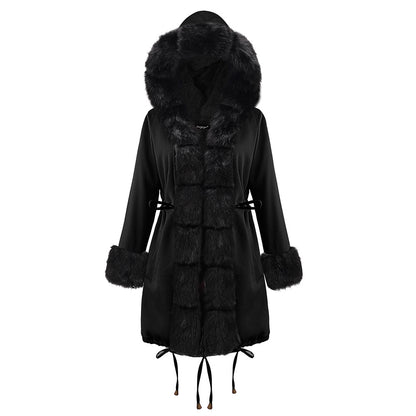 Women Fur Collar Coat Winter Coat