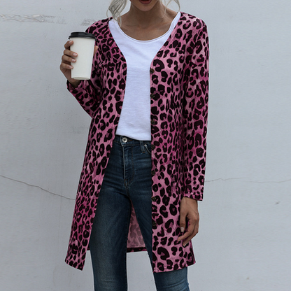 Women's Leopard Print Cardigan