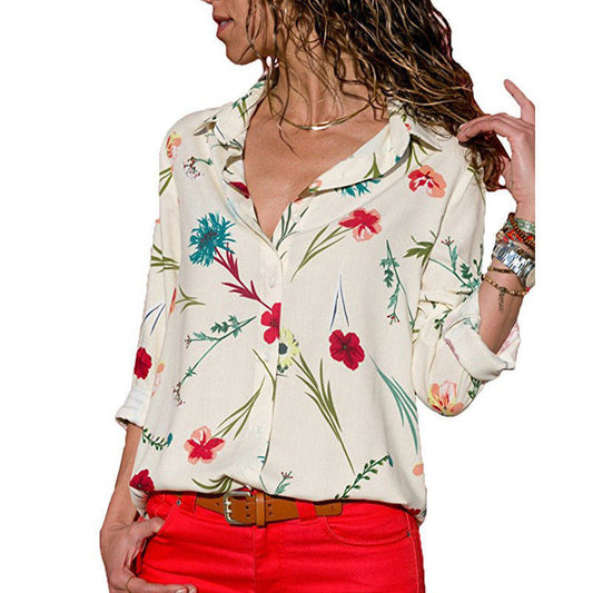 Woman Blouse Is Thin And Elegant Chiffon Shirt