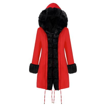 Women Fur Collar Coat Winter Coat