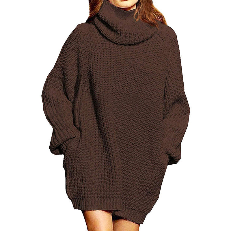 Women's Turtleneck Long Knit Sweater