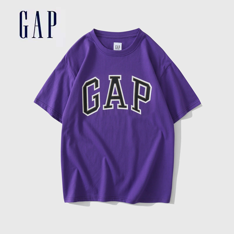 GAP Letters Print Casual Unisex T-Shirt