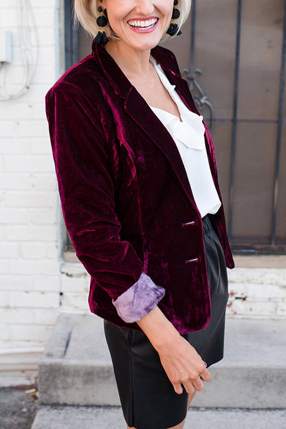 Women's Chic Influencer Velvet Jackets