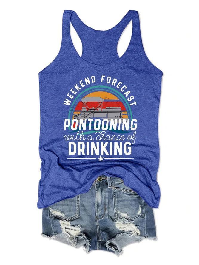 Weekend Forecast Pontooning Women Tank Top