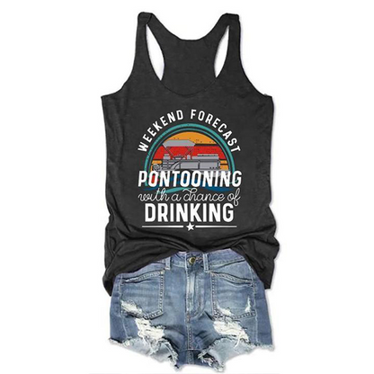 Weekend Forecast Pontooning Women Tank Top